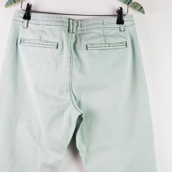 Pilcro and the Letterpress STET Crop Mint Chinos Pant Sz 30 - Picture 6 of 9